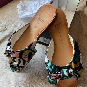 Multi print ladies bow sandal